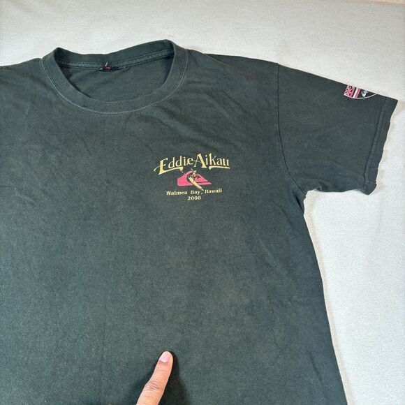 Vintage Men’s Quicksilver Eddie Aikau Surf Memorial Graphic Shirt 2008 L Beach - Picture 3 of 8
